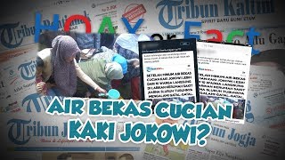 Hoax or Fact: Beredar Berita Warga Dilarikan ke RS seusai Minum Air Bekas Cucian Kaki Jokowi