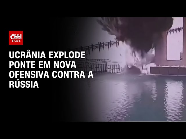 Ucrânia explode ponte que liga Rússia à Crimeia | CNN PRIME TIME