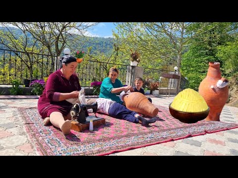 How Traditional Azerbaijani Butter, Yogurt, Buttermilk is Made in the Village? - OLD RECİPE
