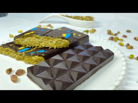 CIOCCOLATO DUBAI  con tahini e pasta di pistacchio fatto in casa/ video virale 
