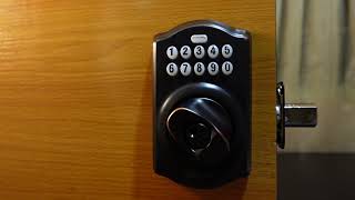 How to Lock and Unlock Schlage Keypad Lock (BE365)