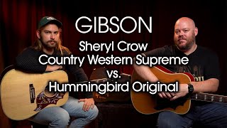 Video thumbnail for Gibson Sheryl Crow Country Western Supreme vs. Gibson Hummingbird by Alamo Music Center