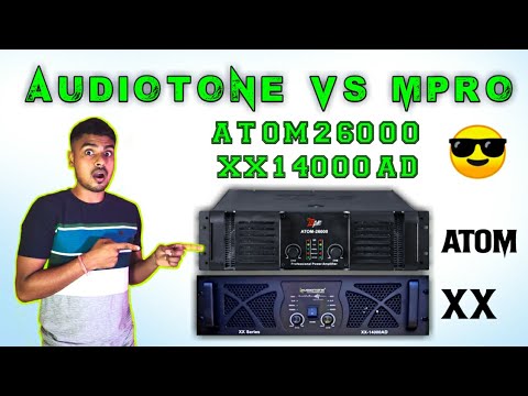 Audiotone Vs M Pro Bass Amplifier Review 🔥 // XX14000AD VS ATOM26000 || @DJWEBPRODUCTION