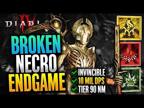 Diablo 4 - Best Endgame Necromancer Build Guide (Invincible Infinimist Blood Mist Necro Build)