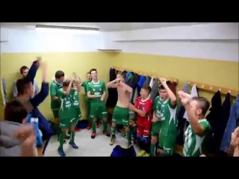 Góral U-14 Tryńcza - szatnia po awansie do finałów Mistrzostw Polski 2015/16