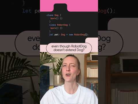 Why does TypeScript let you assign a RobotDog to a variable typed as Dog? Go!