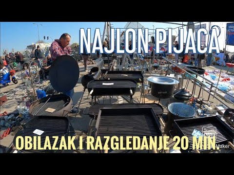 Najlon Pijaca Novi Sad, obilazak i razgledanje u 4K kvalitetu, nedelja 27.3.2022. @Relax_Serbia