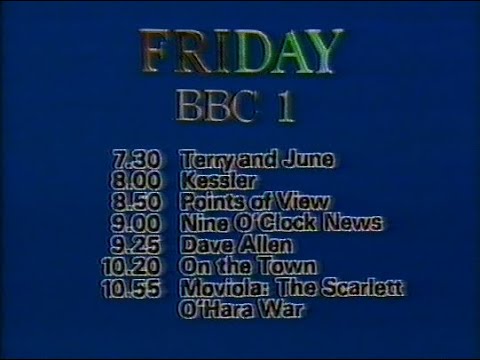Friday 11th December 1981 BBC1 - Nationwide - Dave Allen - Whatever Happened to the Likely Lads?