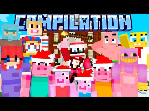 Insane Christmas Minecraft with Cartoons!