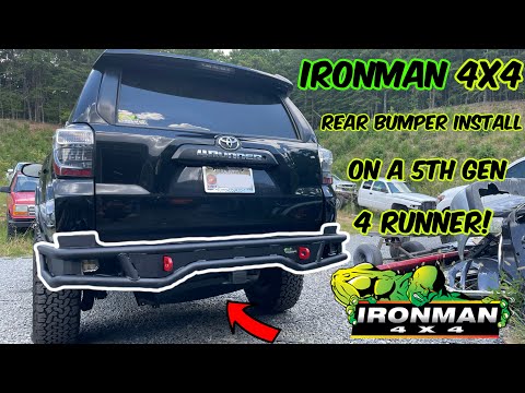 IRONMAN 4x4 REAR BUMPER INSTALL ON A 5TH GEN TOYOTA 4RUNNER!
