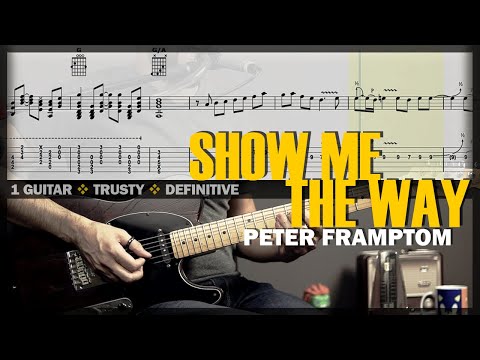 Show Me The Way | Guitar Cover Tab | Talkbox Solo Lesson | Backing Track w/Vocals 🎸 PETER FRAMPTON