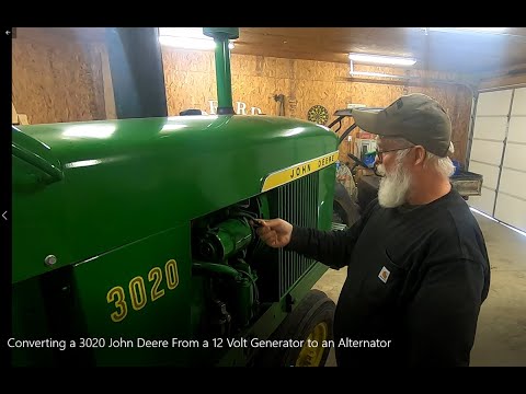 Checking the charging system on my 3020 John Deere and converting the 12v Generator to an Alternator