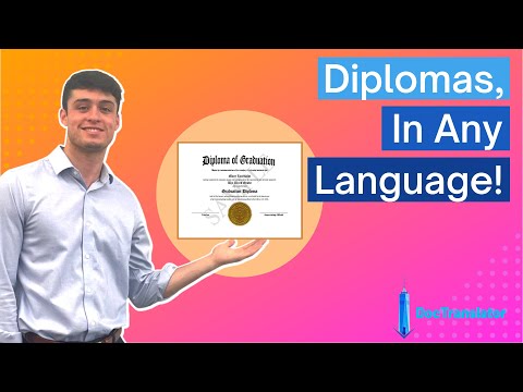 Translate Your Diploma to Any Language using DocTranslator!