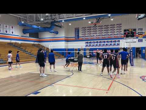 JV Marvin VB against south mech hitting lines