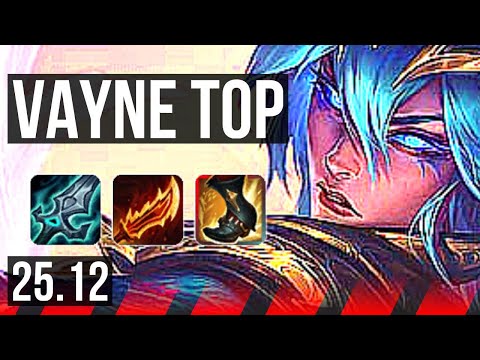 VAYNE vs IRELIA (TOP) | 9 solo kills, 13/1/0, Godlike | KR Master | 25.12
