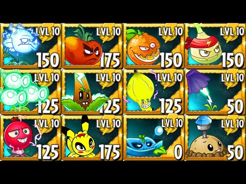 All ELECTRIC Plants LEVEL 999999 Power-Up! vs All Final Boss - Plants vs Zombies 2 Mod