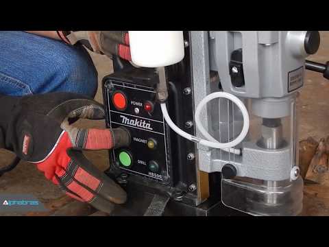 Makita Magnetinis gręžtuvas HB500 51 mm • 350 / 650 aps/min video
