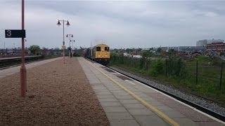 preview picture of video 'GBRF 7x09 Class 20's Full Boar past Tyseley 5/5/2014'