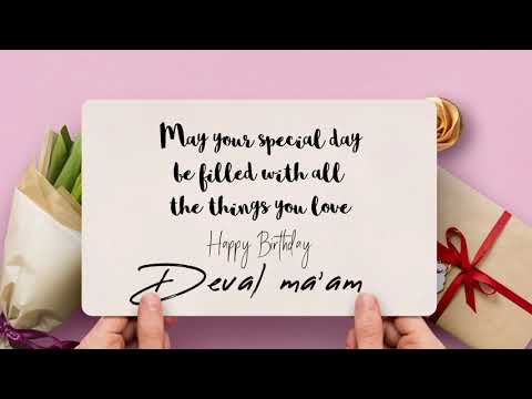 Happy Birthday Deval Ma'am