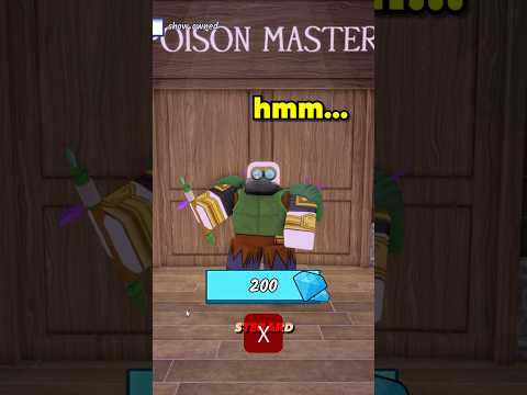Poison Master Class... #99nightintheforest  #roblox
