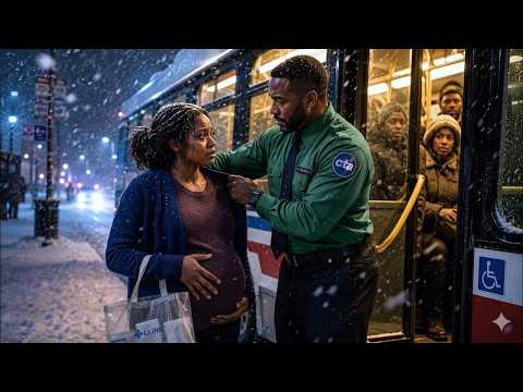 They Kicked The Pregnant Woman Off The Bus In The Snow. The Driver Took Off His Jacket And Did This.
