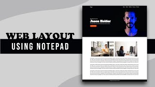 How to Create a website using Notepad | Beginner