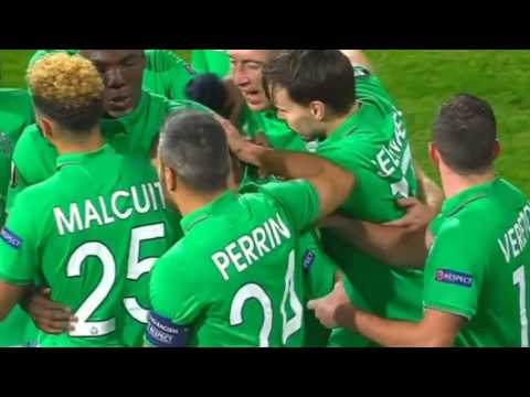 Oussama Tannane Goal FK Qabala vs St Etienne 1-1 11/3/2016 Soccer Highlights