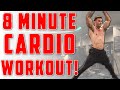 8 Minute Cardio Workout to Burn Those Holiday Calories (NO FAT GAIN!)