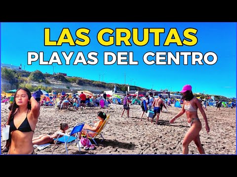 【4K】LAS GRUTAS - EXPLOTAN las PLAYAS del CENTRO, Enero 2025 | Río Negro, Argentina