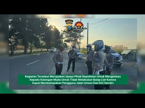 POLRESTA DELI SERDANG PATROLI DAERAH RAWAN BALAP LIAR