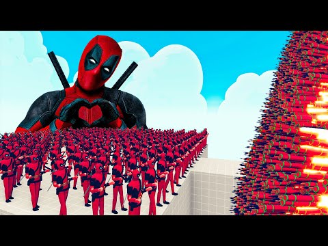 100x DEADPOOL + 1x GIANT vs EVERY GOD - Totally Accurate Battle Simulator TABS