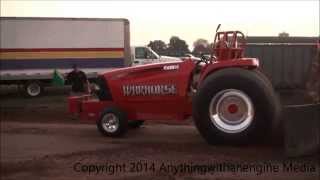 preview picture of video 'WAYNE STINE'S WARHORSE TRACTOR PULLS AT MTTP PULLS, HART, MI 8-22-14'