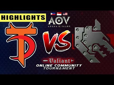 Tribu Defiance vs. SteelWolves.Dire - Round 1 - Highlights - AOV Valiant Online Community Tournament