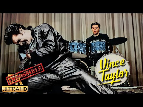 Vince Taylor & His Playboys AI 5K Colorized ❌Impossible Restore❌ - Trouble 1961