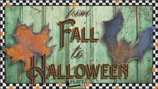 From Fall to Halloween! 🎃 Moody, Shabby Pumpkin with Interchangeable Elements!