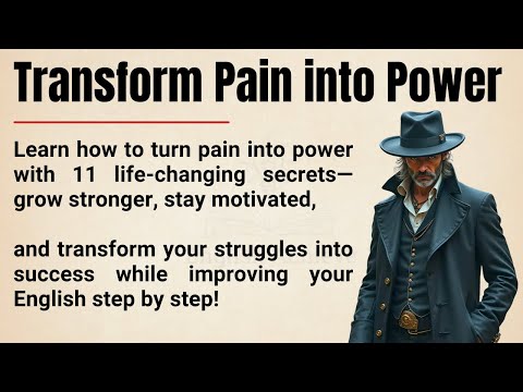 Transform Pain into Power 🔥 | 11 Secrets to Turn Struggles into Strength & Success | Learn English ✅