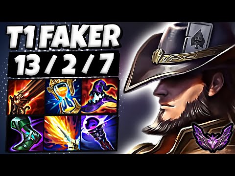 T1 Faker Twisted Fate vs Sylas [ MID ] Patch 25.15 Korea Master