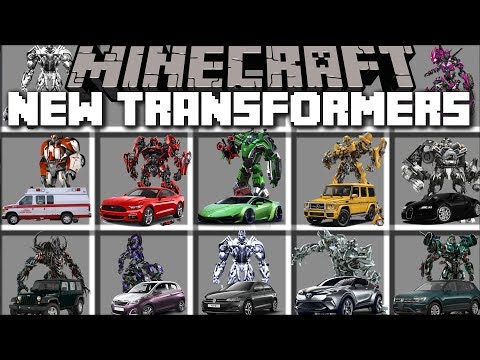 Minecraft NEW TRANSFORMERS MOD / FIGHT OFF DECEPTICONS AND WIN THE BATTLE!! Minecraft