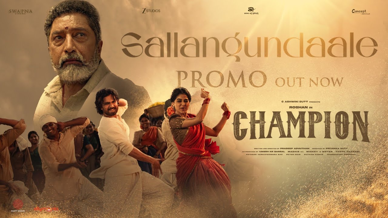 Sallangundaale Song Promo | Champion | Roshan | Anaswara Rajan | Pradeep | Mickey J Meyer