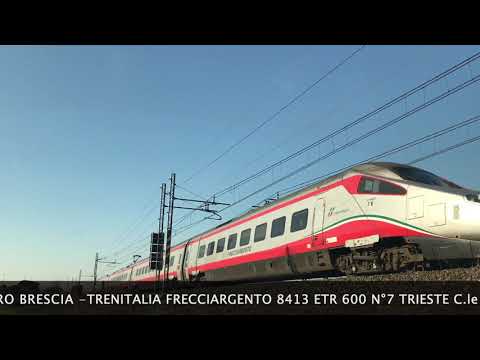 TRENITALIA FA 8413 ETR 600 N°7 TRIESTE C.le 06:44-PADOVA 08:53-ROMA T.ni 12:10 - 21.02.20