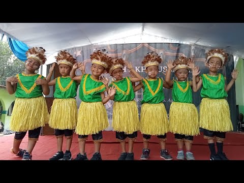 Tari Yamko Rambe Yamko Anak TK (Lincah, Bersemangat, Yang Penting Lompat)