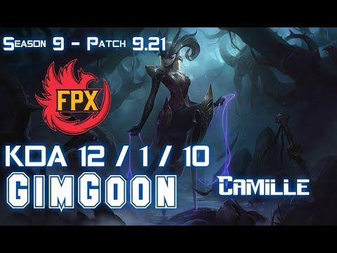 FPX GimGoon CAMILLE vs FIORA Top - Patch 9.21 EUW Ranked