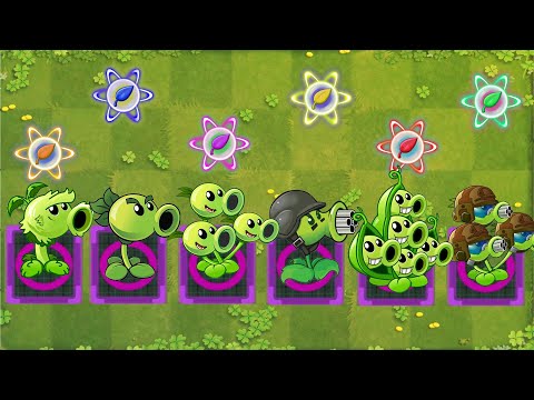 Pvz 2 Challenge - All Peashooter & Pea Combo Level 1 Vs Smash Zombie - Who'is Best ?