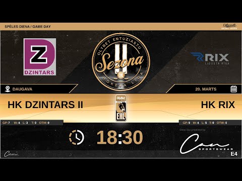 2022 03 20 HK Dzintars II - HK RIX