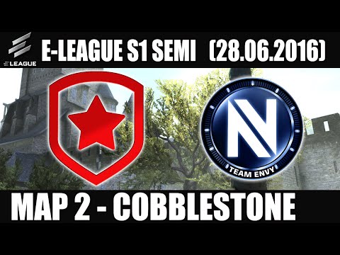 Team EnVyUs vs Gambit Gaming | Map 2 (Cobblestone) E-LEAGUE Group F (28.06.2016) [CSGO]