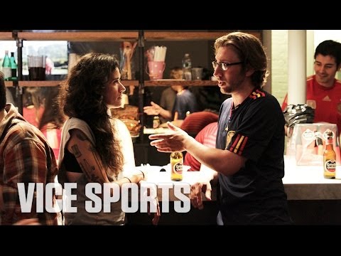 Watching the Demise of Spain against Chile with Ana Rezende