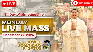 Download lagu MONDAY FILIPINO LIVE MASS TODAY *7TH DAY SIMBANG GABI* DECEMBER 22, 2025 II FR. JOWEL JOMARSUS GATUS mp3