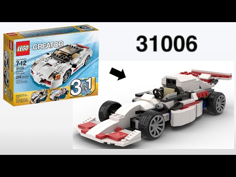 31006 Red Formula Racer - Lego CREATOR Alternate MOC Tutorial