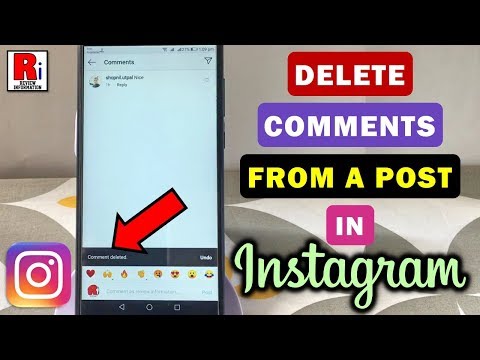 HOW TO DELETE COMMENTS FROM A POST IN INSTAGRAM