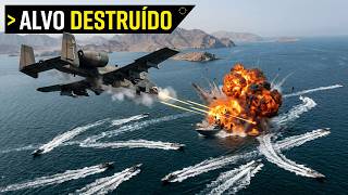 Guerra Aberta no Mar: A-10 DESTRÓI Frota Iraniana